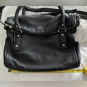Kate Space black pebble leather purse used